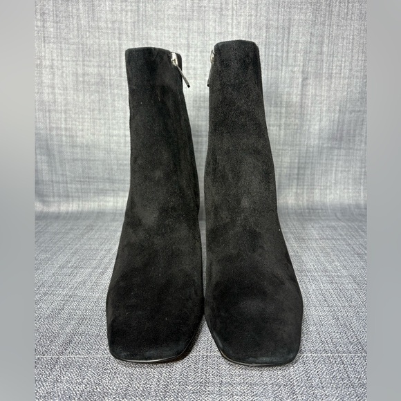 Sam Edelman Codie Square Toe Bootie Black Suede Size 7 - Picture 3 of 7